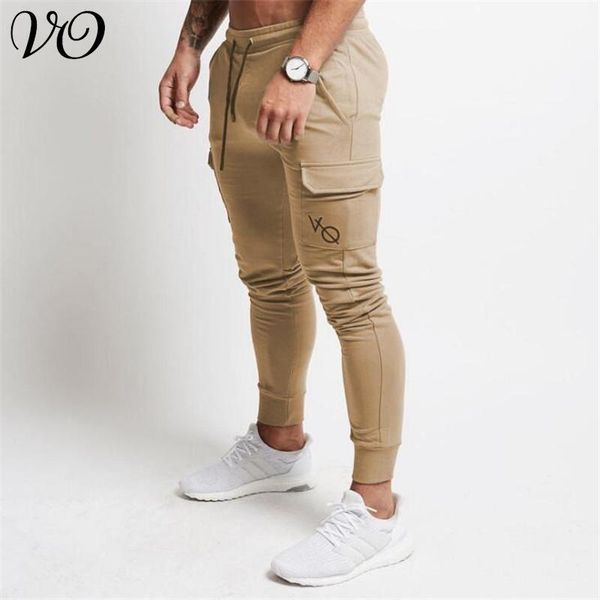 men's pants autumn style multi-pocket cotton fashion trousers gyms fitness sports embroidered bodybuilding clothing, Black
men's pants autumn style multi-pocket cotton fashion trousers gyms fitness sports embroidered bodybuilding clothing, Black