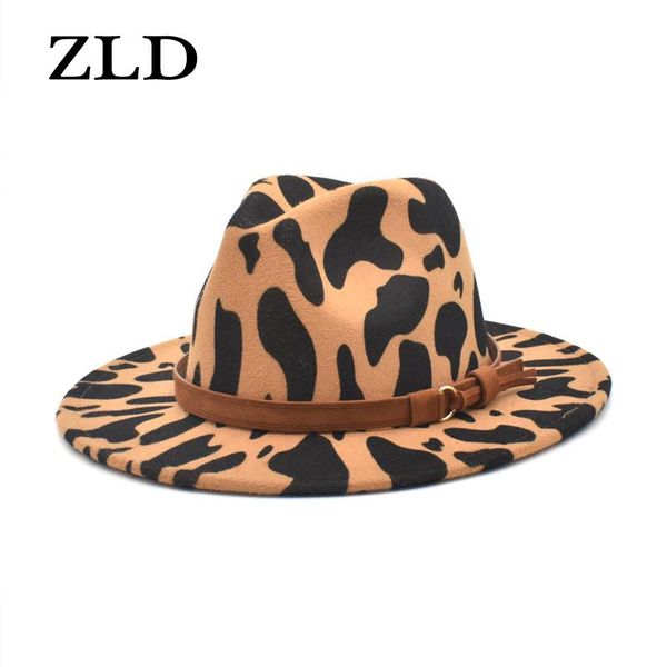 wide brim hats zld fashion women fedoras hat winter cow pattern felt cap vintage ladies jazz caps travel all-match men cowboy, Blue;gray
wide brim hats zld fashion women fedoras hat winter cow pattern felt cap vintage ladies jazz caps travel all-match men cowboy, Blue;gray