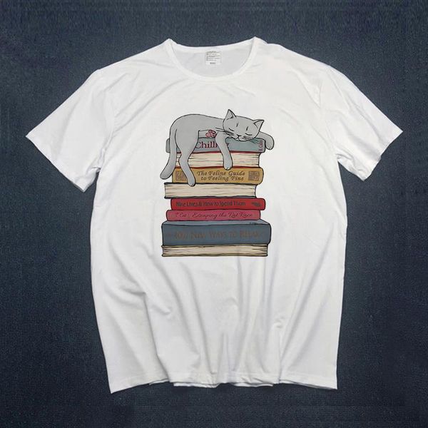 новые летние женщины футболка с коротким рукавом мультфильм кошка книги печати мода девушки футболки эстетики женские футболки футболка, White
новые летние женщины футболка с коротким рукавом мультфильм кошка книги печати мода девушки футболки эстетики женские футболки футболка, White