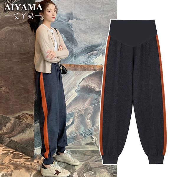pregnant women's wear trousers in fashion knitted harem pants casual plush leggings autumn and winter, White
pregnant women's wear trousers in fashion knitted harem pants casual plush leggings autumn and winter, White