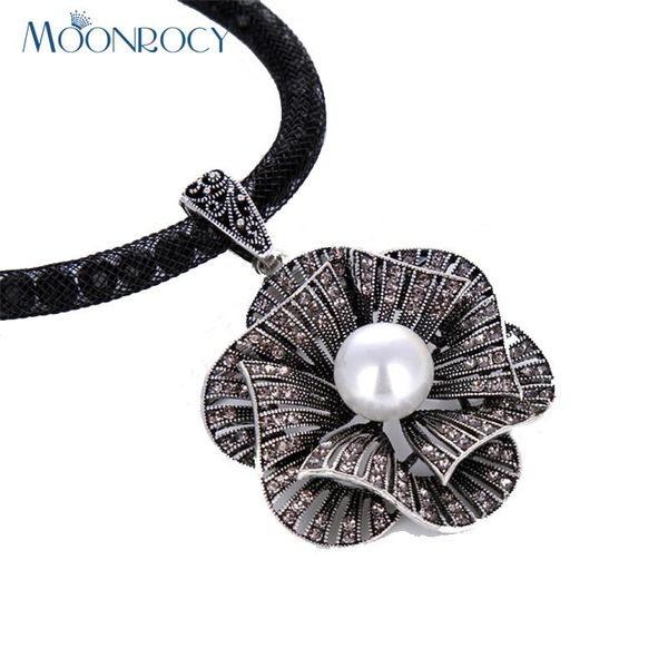 pendant necklaces moonrocy antique silver color vintage necklace crystal long coat chain imitation pearl choker flower for women drop
pendant necklaces moonrocy antique silver color vintage necklace crystal long coat chain imitation pearl choker flower for women drop