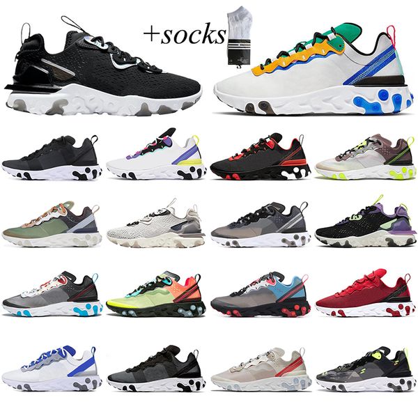 react element 87 55 running shoes for men women triple black white tour green hyper pink classic jogging trainer sport sneaker, White;red
react element 87 55 running shoes for men women triple black white tour green hyper pink classic jogging trainer sport sneaker, White;red