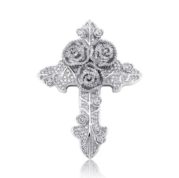 hip hop rose cross retro pendant necklace for men western luxury necklace stainless steel cuban chains, Golden
hip hop rose cross retro pendant necklace for men western luxury necklace stainless steel cuban chains, Golden