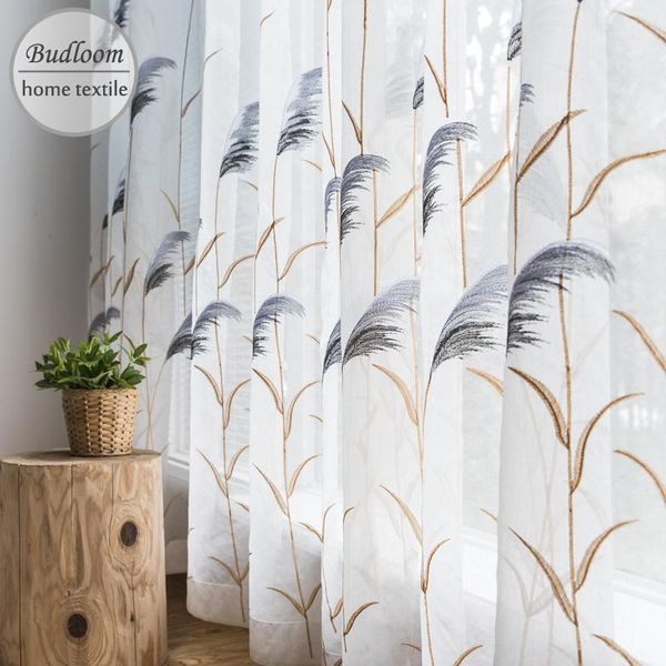 curtain & drapes luxury reed bulrush embroidered tulle linen for bedroom brown blackout living room japanese window
curtain & drapes luxury reed bulrush embroidered tulle linen for bedroom brown blackout living room japanese window
