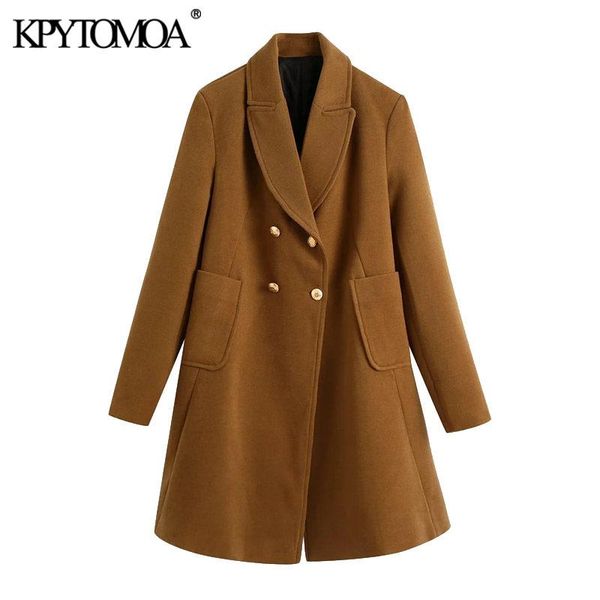 kpytomoa women 2021 fashion double breasted loose woolen coat vintage long sleeve pockets female outerwear chic overcoat, Black
kpytomoa women 2021 fashion double breasted loose woolen coat vintage long sleeve pockets female outerwear chic overcoat, Black