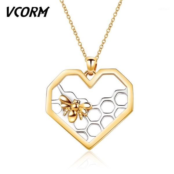 chains vcorm fashion heart-shaped gold pendant necklaces accessories cute little bee hollow geometric necklace for women jewelry gifts1, Silver
chains vcorm fashion heart-shaped gold pendant necklaces accessories cute little bee hollow geometric necklace for women jewelry gifts1, Silver