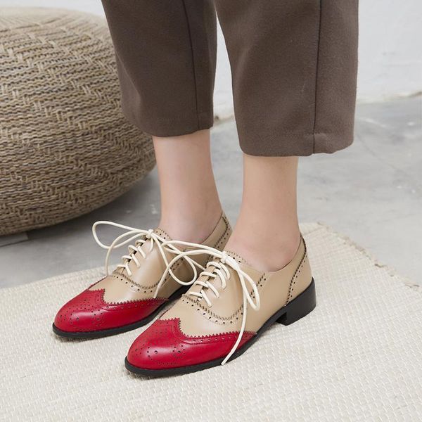genuine leather brogue shoes autumn vintage low pumps women new fashion mixed colors classics pointed toe pumps, Black
genuine leather brogue shoes autumn vintage low pumps women new fashion mixed colors classics pointed toe pumps, Black