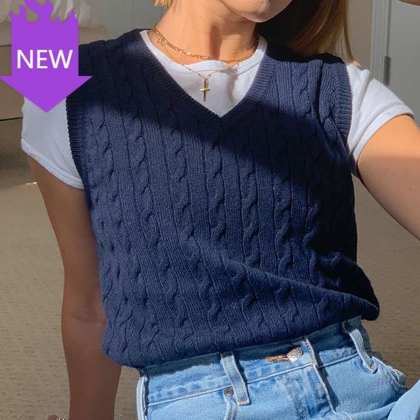 vest preppy style v neck cropped tank female 90s knitwear autumn winter casual solid knitted sweater, White;black
vest preppy style v neck cropped tank female 90s knitwear autumn winter casual solid knitted sweater, White;black