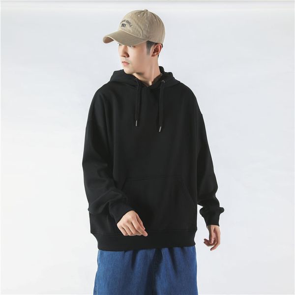 2020 fall and winter new korean men's trendy hoodie fashion personality loose solid color keep warm cotton comfortable top, Black
2020 fall and winter new korean men's trendy hoodie fashion personality loose solid color keep warm cotton comfortable top, Black