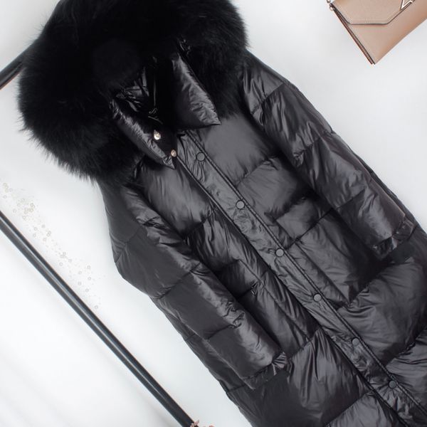 new winter real raccoon fur collar long white duck down jacket with dood female loose thick casual warm zipper lovers' clothes c1204, Black
new winter real raccoon fur collar long white duck down jacket with dood female loose thick casual warm zipper lovers' clothes c1204, Black