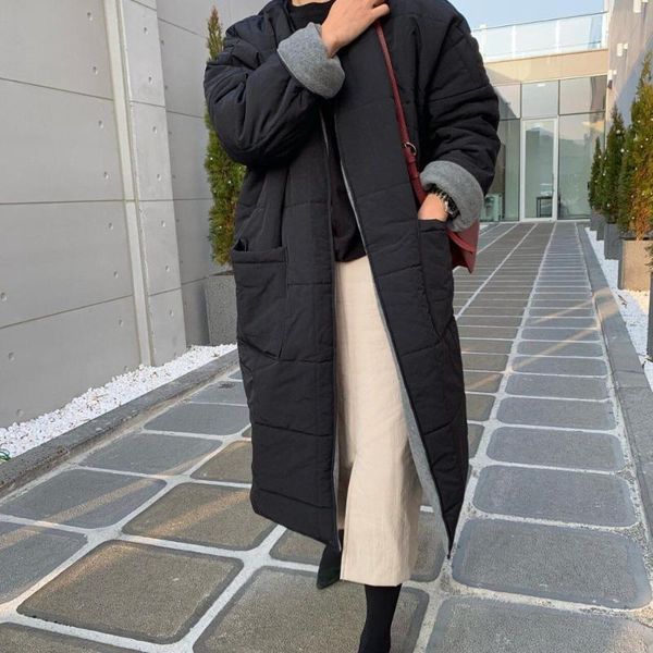 women's down & parkas hzirip 2021 work wear long coat female winter jacket thick warm women classic vintage elegant solid outwear parka, Black
women's down & parkas hzirip 2021 work wear long coat female winter jacket thick warm women classic vintage elegant solid outwear parka, Black