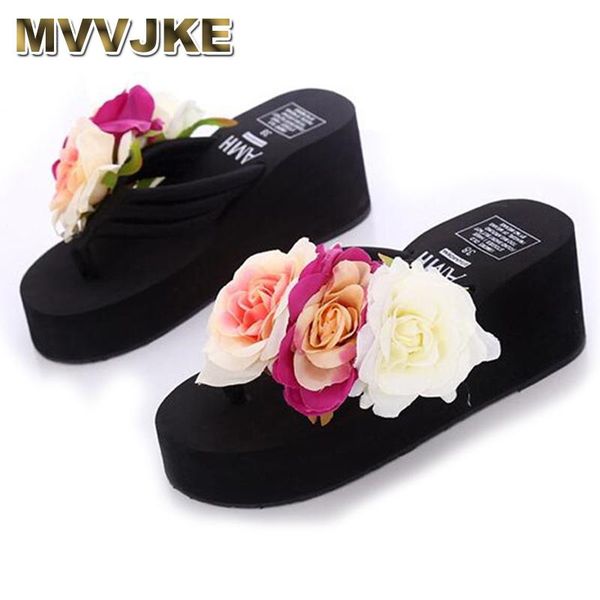 slippers mvvjke summer woman shoes platform bath wedge beach flip flops high heel for women handmade flowers ladiesshoe, Black
slippers mvvjke summer woman shoes platform bath wedge beach flip flops high heel for women handmade flowers ladiesshoe, Black