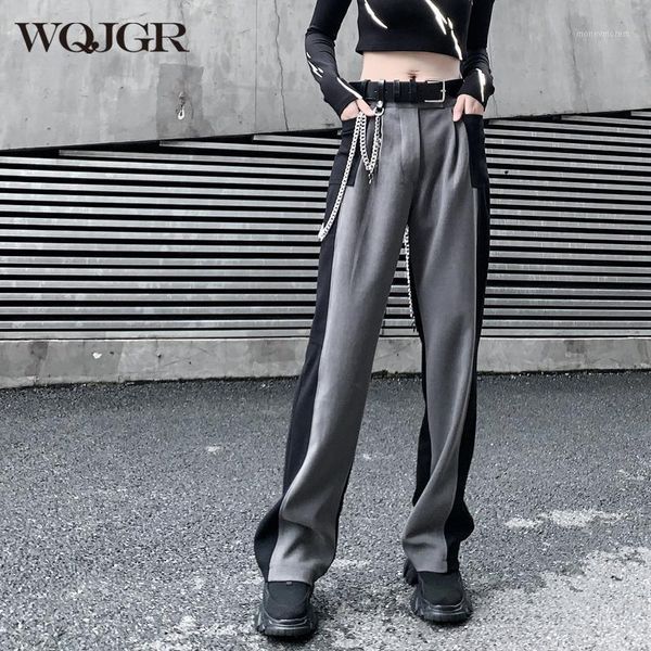 wqjgr autumn and winter pants women loose black and gray patchwork full length trousers women1, Black;white
wqjgr autumn and winter pants women loose black and gray patchwork full length trousers women1, Black;white