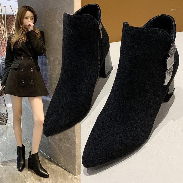 boots shoes pointy boot zipper women's leather booties ladies luxury designer pointe med high heel rock fashion rubber ankle1, Black
boots shoes pointy boot zipper women's leather booties ladies luxury designer pointe med high heel rock fashion rubber ankle1, Black