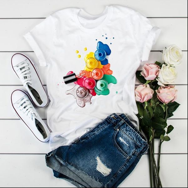 women 2021 short sleeve 3d paint print color beauty tshirts t clothes shirt womens ladies graphic female tee t shirt clothing, White
women 2021 short sleeve 3d paint print color beauty tshirts t clothes shirt womens ladies graphic female tee t shirt clothing, White