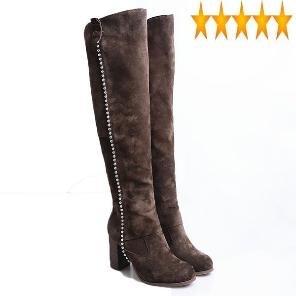 boots rivet 2021 over-the-knee winter cow suede riding women heel genuine leather thigh high shoes lady sock boot, Black
boots rivet 2021 over-the-knee winter cow suede riding women heel genuine leather thigh high shoes lady sock boot, Black