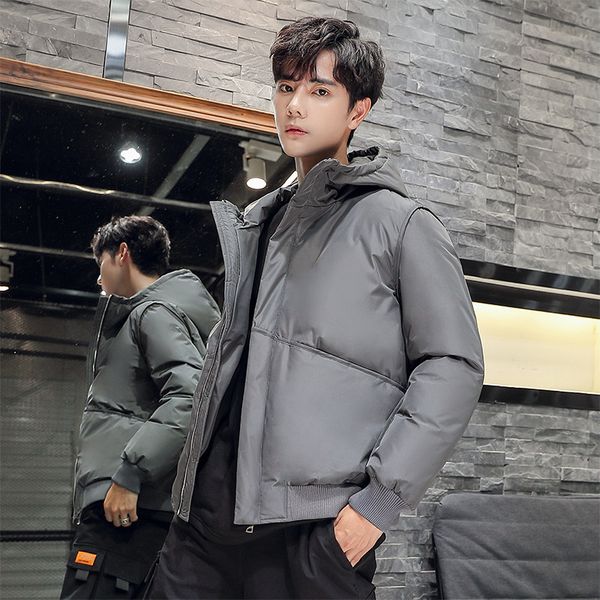2020 new jaet short fashion brand casual coat men's thiened warm young white du down upper garment, Black
2020 new jaet short fashion brand casual coat men's thiened warm young white du down upper garment, Black