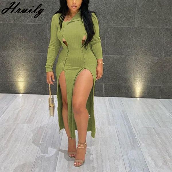 green dress fashion plus size skinny clubwear thigh slit women dresses button hollow out long sleeve vestiti donna, Black;gray
green dress fashion plus size skinny clubwear thigh slit women dresses button hollow out long sleeve vestiti donna, Black;gray