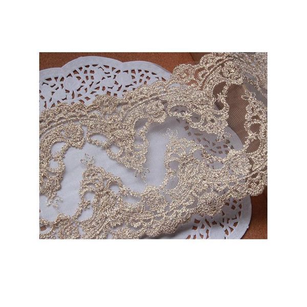 new 5.1inch 13cm 1yards/lot gold thread embroidered lace trims lace fabric bride applique crafts sew hair accessor jllyxa
new 5.1inch 13cm 1yards/lot gold thread embroidered lace trims lace fabric bride applique crafts sew hair accessor jllyxa