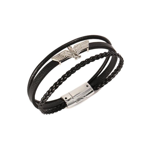 junwei new fashion eagle multi-layer woven leather bracelet magnetic buckle leather bracelet gifts for women punk qylrqs
junwei new fashion eagle multi-layer woven leather bracelet magnetic buckle leather bracelet gifts for women punk qylrqs