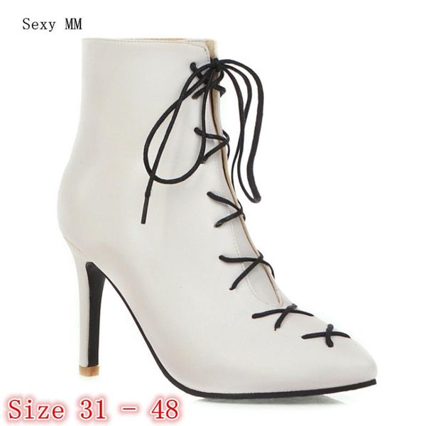 boots spring autumn high heels women ankle heel shoes woman short small plus size 31 32 33-40 41 42 43 44 45 46 47 48, Black
boots spring autumn high heels women ankle heel shoes woman short small plus size 31 32 33-40 41 42 43 44 45 46 47 48, Black