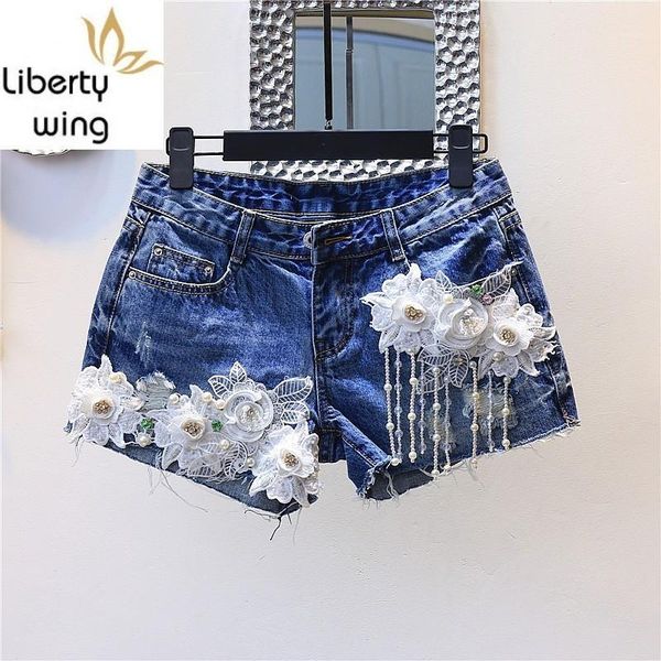women's shorts summer pearls tassel lace floral pattern frayed denim women designs beading zipper girls short jeans female1, White;black
women's shorts summer pearls tassel lace floral pattern frayed denim women designs beading zipper girls short jeans female1, White;black