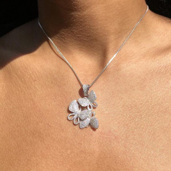2021 valentine's day gift iced out bling 5a cubic zirconia 3pcs cz butterfly charm hiphop ice box chain necklace for women girl, Black
2021 valentine's day gift iced out bling 5a cubic zirconia 3pcs cz butterfly charm hiphop ice box chain necklace for women girl, Black