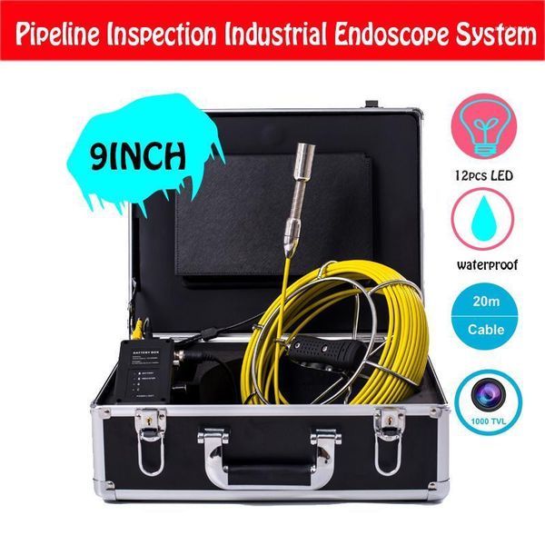 20m cable pipeline inspection industrial endoscope system 9inch color monitor drain pipe video camera 23mm waterproof with dvr1
20m cable pipeline inspection industrial endoscope system 9inch color monitor drain pipe video camera 23mm waterproof with dvr1