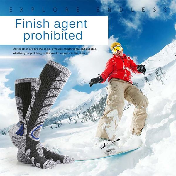 winter thickened ski socks outdoor mountaineering long cotton stockings tall socks men's and women's cold-proof warm, Black
winter thickened ski socks outdoor mountaineering long cotton stockings tall socks men's and women's cold-proof warm, Black