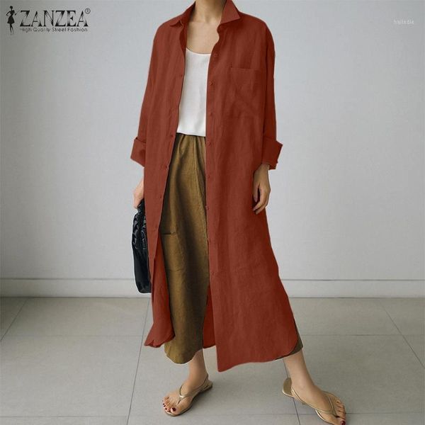 fashion autumn blouse women elegant lapel neck buttons down cardigan zanzea casual long shirt vestidos solid split blusas 71, White
fashion autumn blouse women elegant lapel neck buttons down cardigan zanzea casual long shirt vestidos solid split blusas 71, White