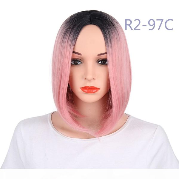 synthetic wigs natural hairline fashionable straight bob heat resistant fiber hair ombre two tone 13 inches, Black
synthetic wigs natural hairline fashionable straight bob heat resistant fiber hair ombre two tone 13 inches, Black