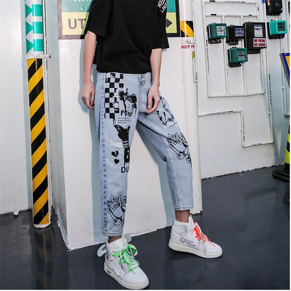 casual women jeans slim autumn summer cat pants skinny stretch trousers women pants blue cartoon jeans elastic femme
casual women jeans slim autumn summer cat pants skinny stretch trousers women pants blue cartoon jeans elastic femme