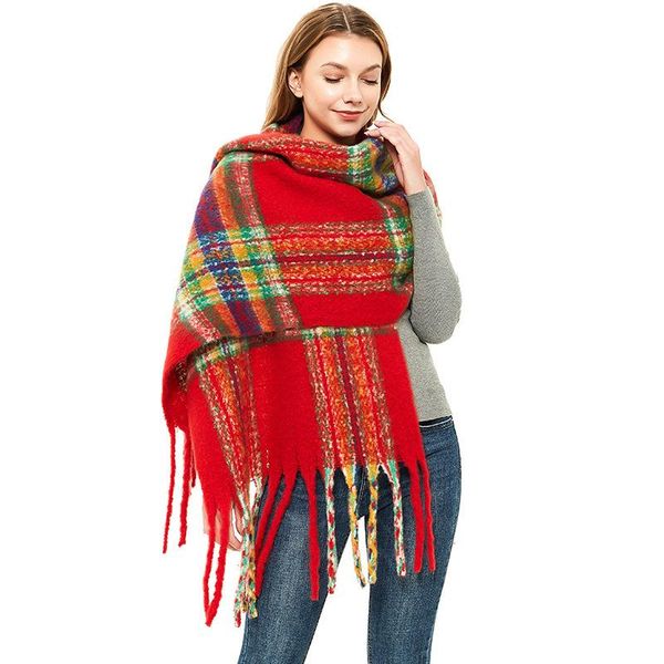 scarves hijab limited winter 2021 european and american loop yarn polyester women's warm thickened coarse whisker tassel fine plaid, Blue;gray
scarves hijab limited winter 2021 european and american loop yarn polyester women's warm thickened coarse whisker tassel fine plaid, Blue;gray