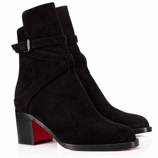 casual-chic design karistrap chunky heels red soles women's boot red bottom ankle boots winter booty luxurys designer party with box, Black
casual-chic design karistrap chunky heels red soles women's boot red bottom ankle boots winter booty luxurys designer party with box, Black