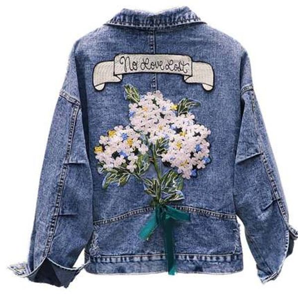 2021 new hole jeans frayed denim jacket short spring autumn coat women female jackets j169 o02r, White;black
2021 new hole jeans frayed denim jacket short spring autumn coat women female jackets j169 o02r, White;black
