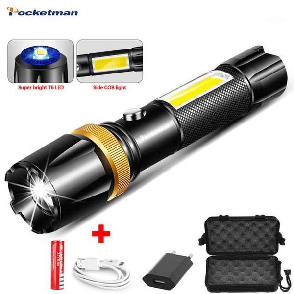 flashlights torches t6/l2 cob camping light 5 switch modes linterna zoomable bicycle use 18650 led ultra bright torch1
flashlights torches t6/l2 cob camping light 5 switch modes linterna zoomable bicycle use 18650 led ultra bright torch1