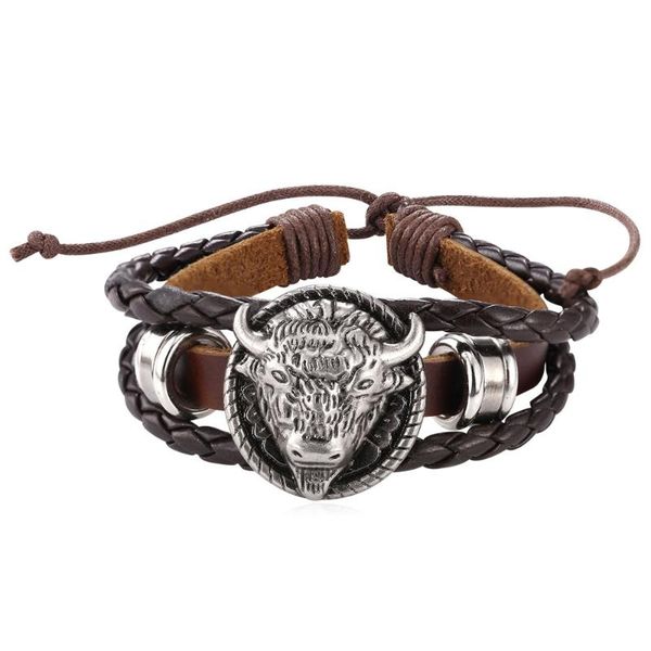 charm bracelets leather bracelet men jewelry wholesale brown/black 2021 antique silver color animal brand h2138, Golden;silver
charm bracelets leather bracelet men jewelry wholesale brown/black 2021 antique silver color animal brand h2138, Golden;silver