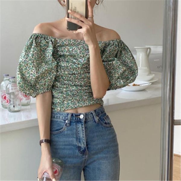 винтаж сладкий с плеча короткие рукава puff плиссированные 2020 tops высокой талией sexy florals все match высокой талии рубашки, White
винтаж сладкий с плеча короткие рукава puff плиссированные 2020 tops высокой талией sexy florals все match высокой талии рубашки, White