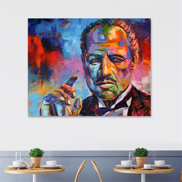 movie godfather posters and prints colorful portrait canvas painting wall art picture for living room home decoration cuadros
movie godfather posters and prints colorful portrait canvas painting wall art picture for living room home decoration cuadros