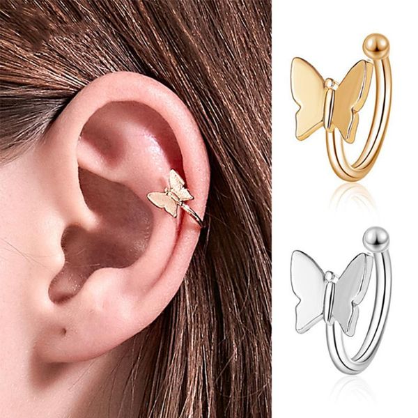 stud 2021 korean earrings temperament u simple butterfly ear clip, Golden;silver
stud 2021 korean earrings temperament u simple butterfly ear clip, Golden;silver