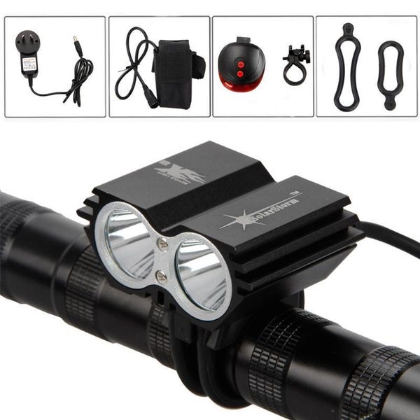 solarstorm aluminum 6000lm 2x xm-l t6 led front bicycle lamp bike headlight +4x18650 battery pack+charger+red laser light1
solarstorm aluminum 6000lm 2x xm-l t6 led front bicycle lamp bike headlight +4x18650 battery pack+charger+red laser light1