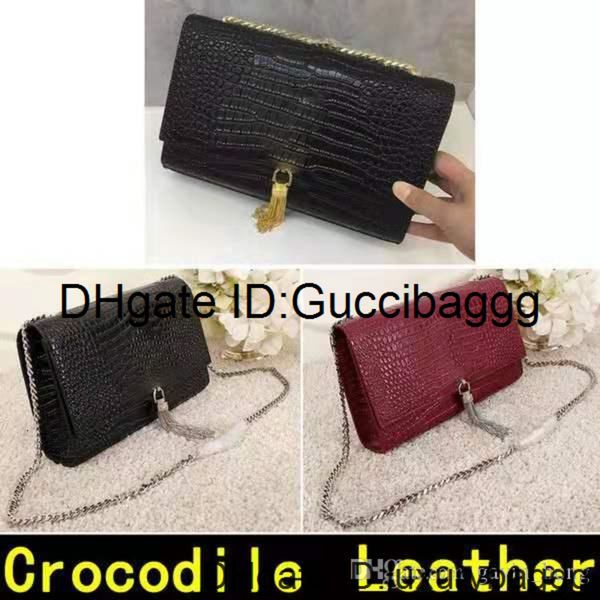 crocodile pattern оригинальные золотые серебряные цепи подвеска натуральная кожа высокое качество женщин дизайнерские сумки сумки на плечо
crocodile pattern оригинальные золотые серебряные цепи подвеска натуральная кожа высокое качество женщин дизайнерские сумки сумки на плечо