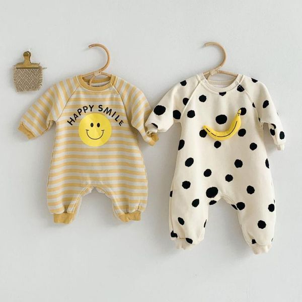 baby girls and boys romper 3d round point banana stripe smiling face winter thickened long sleeve jumpsuit baby boy rompers 201030, Blue
baby girls and boys romper 3d round point banana stripe smiling face winter thickened long sleeve jumpsuit baby boy rompers 201030, Blue
