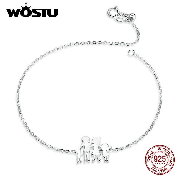 wostu real 925 sterling silver family bracelet for women mom dad & kids sweet home original bracelets luxury jewelry gift cqb164 q1201, Black
wostu real 925 sterling silver family bracelet for women mom dad & kids sweet home original bracelets luxury jewelry gift cqb164 q1201, Black