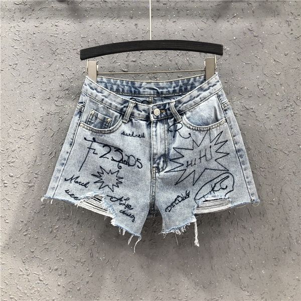 plus size 5xl summer fashion letters embroidered denim shorts women wide leg large size fat mm high waist loose jeans kz313 y200822, Blue
plus size 5xl summer fashion letters embroidered denim shorts women wide leg large size fat mm high waist loose jeans kz313 y200822, Blue