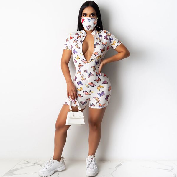 fashion zipper short sleeve butterfly print jumpsuit 2020 summer rompers european and american women's clothing, Black;white
fashion zipper short sleeve butterfly print jumpsuit 2020 summer rompers european and american women's clothing, Black;white
