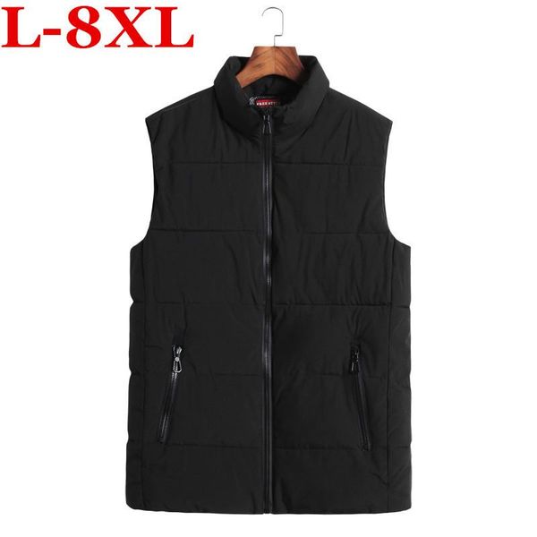 men's down & parkas winter 8xl 7xl autumn cotton vest solid casual short turn collar zipper loose plus size waist coat men, Black
men's down & parkas winter 8xl 7xl autumn cotton vest solid casual short turn collar zipper loose plus size waist coat men, Black