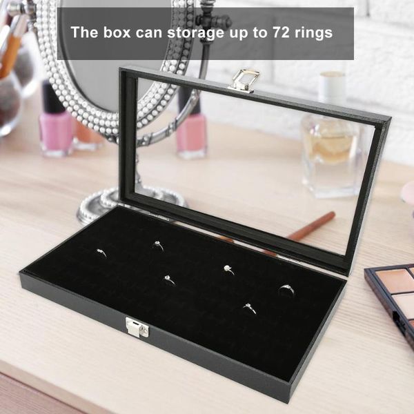 ring display tray jewelry organizer box earrings holder case storage for 72 rings with visual glass ring displa box, Pink;blue
ring display tray jewelry organizer box earrings holder case storage for 72 rings with visual glass ring displa box, Pink;blue