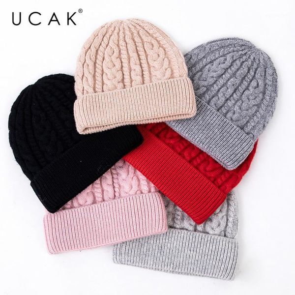 ucak brand solid color new beanie autumn winter pure wool casual soft warm knitted hats women skullcap caps 6 colors beanies a11, Blue;gray
ucak brand solid color new beanie autumn winter pure wool casual soft warm knitted hats women skullcap caps 6 colors beanies a11, Blue;gray