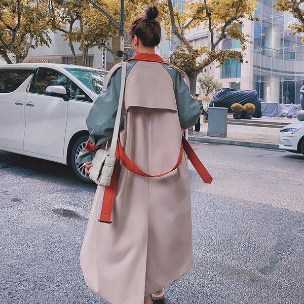 contrast color lapel fashion double breasted overcoat women 2021 autumn new long sleeve ladies windbreaker stitching, Tan;black
contrast color lapel fashion double breasted overcoat women 2021 autumn new long sleeve ladies windbreaker stitching, Tan;black